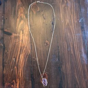 Francesca’s Cages Amethyst Pendant Necklace
